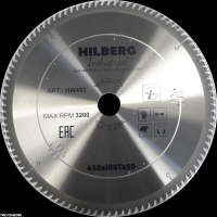 Диск пильный Hilberg Industrial Дерево 450*50*100Т HW453_2