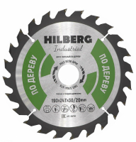 Диск пильный Hilberg Industrial Дерево 190*30/20*24Т HW190_1