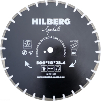 Диск алмазный отрезной 500*25,4*12 Hilberg Hard Materials Лазер асфальт HM311_0