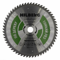 Диск пильный Hilberg Industrial Дерево тонкий рез 190*20*60Т HWT193_1