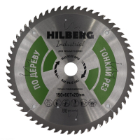 Диск пильный Hilberg Industrial Дерево тонкий рез 190*20*60Т HWT193_0