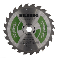 Диск пильный Hilberg Industrial Дерево тонкий рез 190*20*24Т HWT194_0