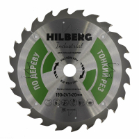 Диск пильный Hilberg Industrial Дерево тонкий рез 190*20*24Т HWT194_1