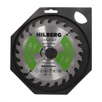 Диск пильный Hilberg Industrial Дерево 190*20*24Т HW194