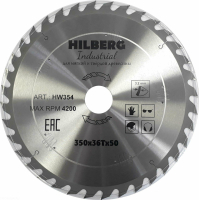 Диск пильный Hilberg Industrial Дерево 350*50*36Т HW354_1