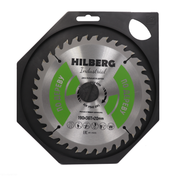 Диск пильный Hilberg Industrial Дерево 190*20*36Т HW195