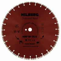 Диск алмазный отрезной 400*25,4*12 Hilberg Industrial Hard HI809_1