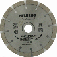 Диск алмазный отрезной 150*22,23 Hilberg Hard Materials Лазер HM103_1