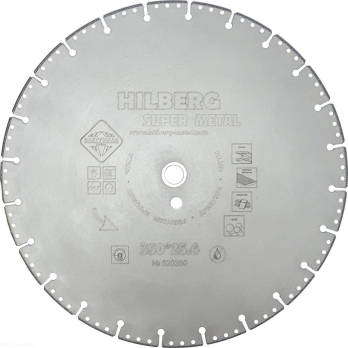 Диск алмазный отрезной 350*22,23 Hilberg Super Metall 520350