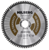 Диск пильный Hilberg Industrial Ламинат 216*30*80Т HL216_0