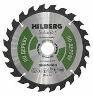 Диск пильный Hilberg Industrial Дерево 210*30*24Т HW210_1