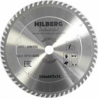 Диск пильный Hilberg Industrial Дерево 350*32*60Т HW352_1