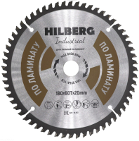 Диск пильный Hilberg Industrial Ламинат 180*20*60Т HL180_2