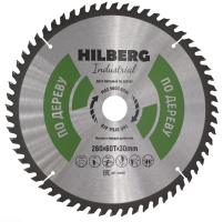 Диск пильный Hilberg Industrial Дерево 260*30*60Т HW260_3