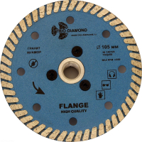 Диск алмазный отрезной 105*м14 Турбо с фланцем 140105, FHQ450_1