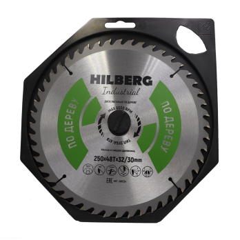 Диск пильный Hilberg Industrial Дерево 250*32/30*48Т HW254