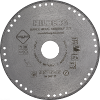 Диск алмазный отрезной 125*22,23 Hilberg Super Metall Сorrect Cut 502125