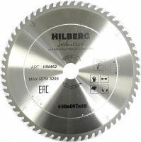 Диск пильный Hilberg Industrial Дерево 450*50*60Т HW452_1