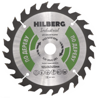 Диск пильный Hilberg Industrial Дерево 165*20*24Т HW165_0