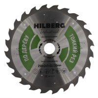 Диск пильный Hilberg Industrial Дерево тонкий рез 250*32/30*24Т HWT253_4