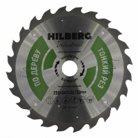 Диск пильный Hilberg Industrial Дерево тонкий рез 250*32/30*24Т HWT253_1