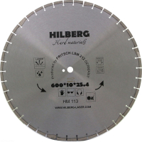 Диск алмазный отрезной 600*25,4*12 Hilberg Hard Materials Лазер HM113_0