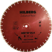 Диск алмазный отрезной 600*25,4*12 Hilberg Industrial Hard HI812_0