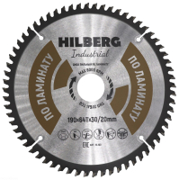 Диск пильный Hilberg Industrial Ламинат 190*30/20*64Т HL190_3