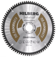 Диск пильный Hilberg Industrial Ламинат 230*30*80Т HL230_0