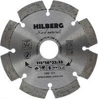 Диск алмазный отрезной 115*22,23 Hilberg Hard Materials Лазер HM101_0