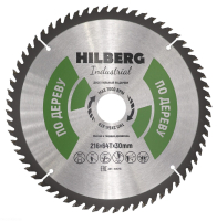 Диск пильный Hilberg Industrial Дерево 216*30*64Т HW218_2