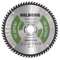 Диск пильный Hilberg Industrial Дерево 250*30*64Т HW252_0