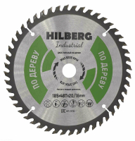 Диск пильный Hilberg Industrial Дерево 185*20/16*48Т HW186_1