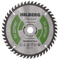 Диск пильный Hilberg Industrial Дерево 185*20/16*48Т HW186_0