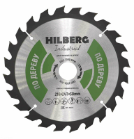 Диск пильный Hilberg Industrial Дерево 216*30*24Т HW216_1