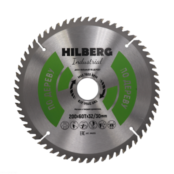 Диск пильный Hilberg Industrial Дерево 200*32/30*60Т HW205