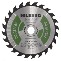 Диск пильный Hilberg Industrial Дерево 250*30*24Т HW250_0