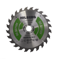 Диск пильный Hilberg Industrial Дерево 250*32/30*24Т HW253_0