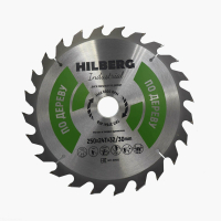 Диск пильный Hilberg Industrial Дерево 250*32/30*24Т HW253_1