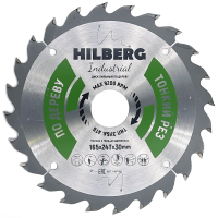 Диск пильный Hilberg Industrial Дерево тонкий рез 165*30*24Т HWT160_0