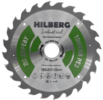 Диск пильный Hilberg Industrial Дерево тонкий рез 190*30*24Т HWT190_0