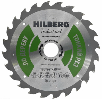 Диск пильный Hilberg Industrial Дерево тонкий рез 190*30*24Т HWT190_2