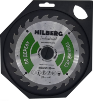 Диск пильный Hilberg Industrial Дерево тонкий рез 190*30*24Т HWT190_1